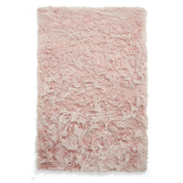 Polar Plush Plain Super Soft Fluffy Faux Fur Feel Textured Ultra Fine Yarn Acrylic Hand-Tufted Wispy Long Strand Shaggy Rose Rug-Think Rugs-Rug Love - The Most Loved Rug Store